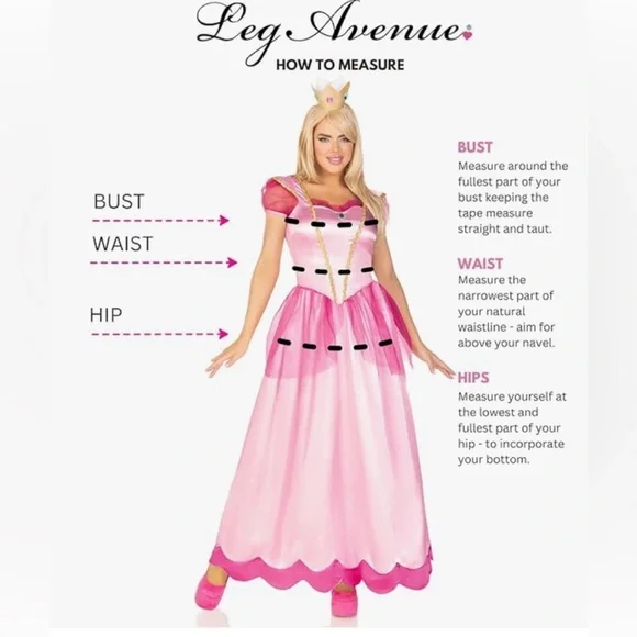 Leg Avenue Pink Princess Costume - Picture 3 of 5